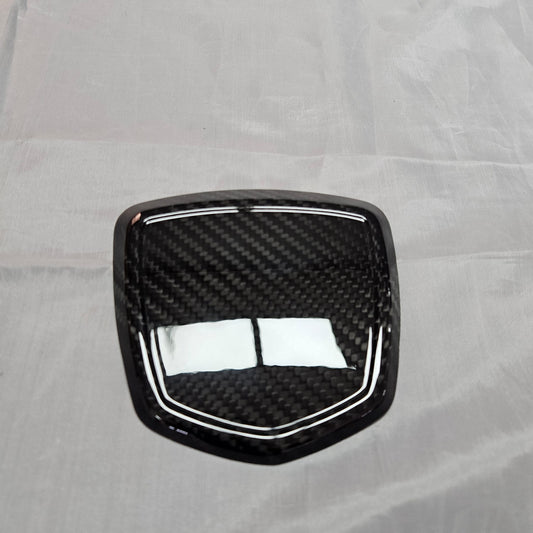 Cover Logo Posteriore pieno in CARBONIO Fiat 500 Abarth 595 - 695