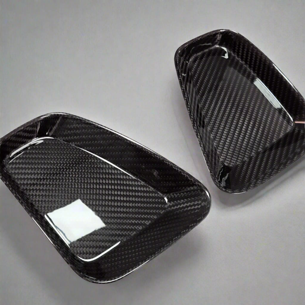Coppia Placchette Fanali Posteriori piene in CARBONIO Per Abarth 500 - 595 - 695 Restyling