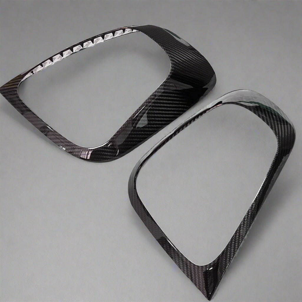 Coppia cover Fanali Posteriori in carbonio Per Abarth 500 - 595 - 695 Restyling