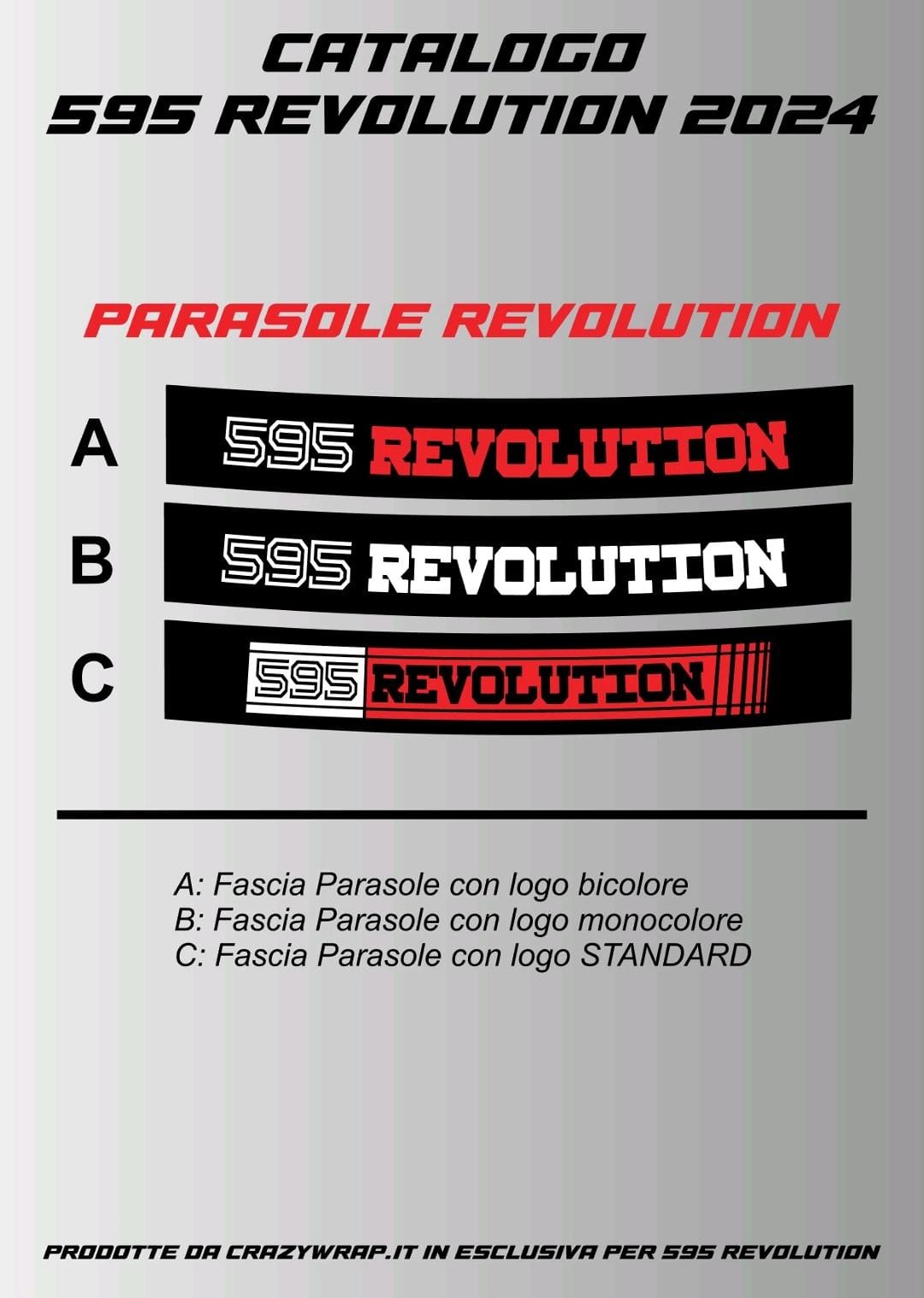 ADESIVI PARASOLE 595 REVOLUTION
