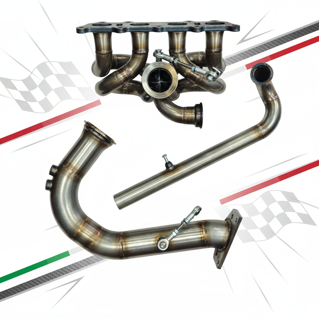 KIT COLLETTORI 500/595 ABARTH WASTGATE ESTERNA - FLANGIA TIAL