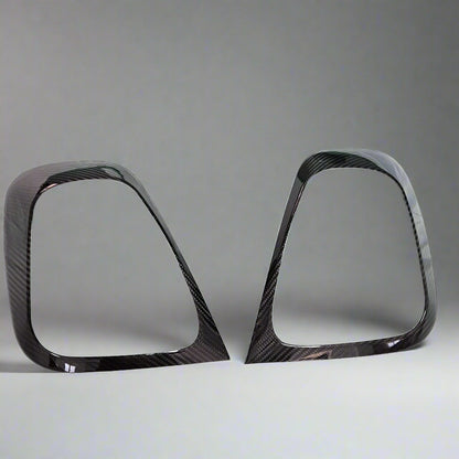 Coppia cover Fanali Posteriori in carbonio Per Abarth 500 - 595 - 695 Restyling