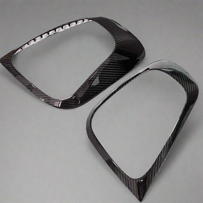 Coppia cover Fanali Posteriori in carbonio Per Abarth 500 - 595 - 695 Restyling